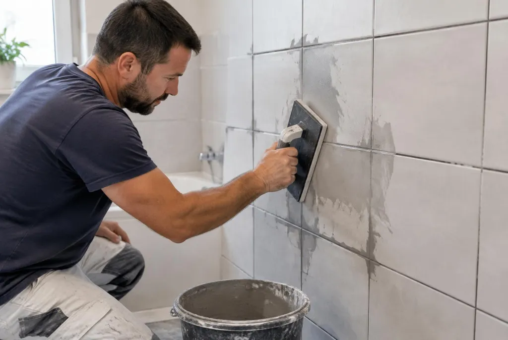 Kitbedrijf Heino – new grout in the bathroom